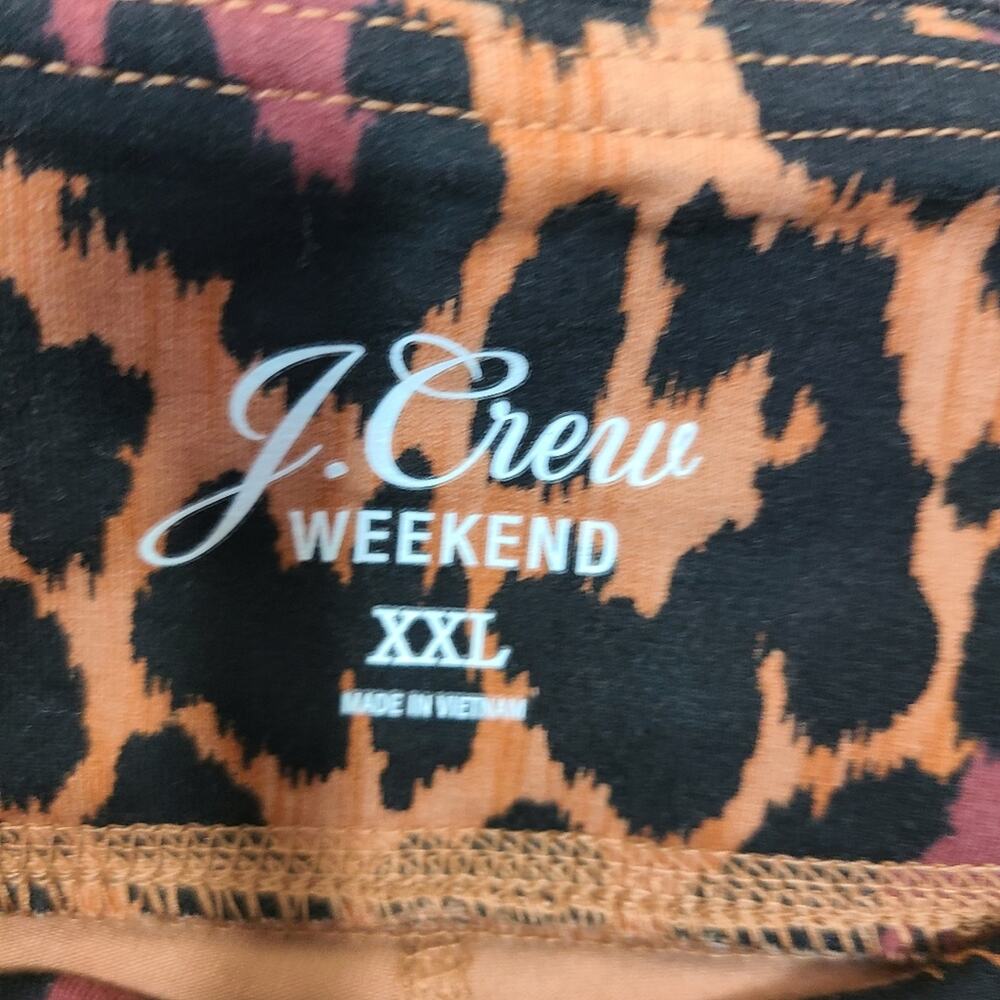J. Crew 7/8 High Rise Legging In Leopard Weekender - Picture 7 of 8
